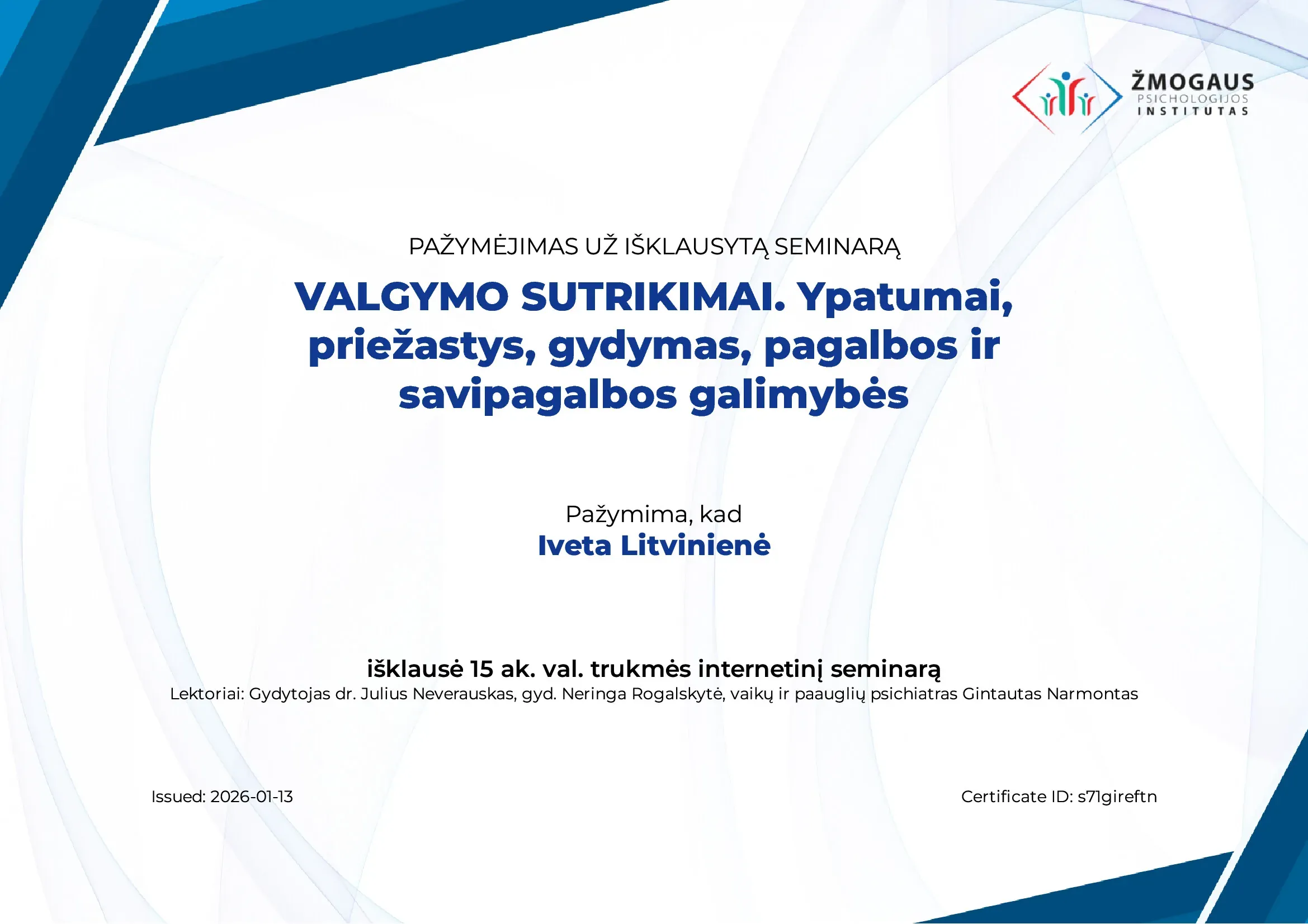 Valgymo sutrikimai: priežastys ir gydymas
